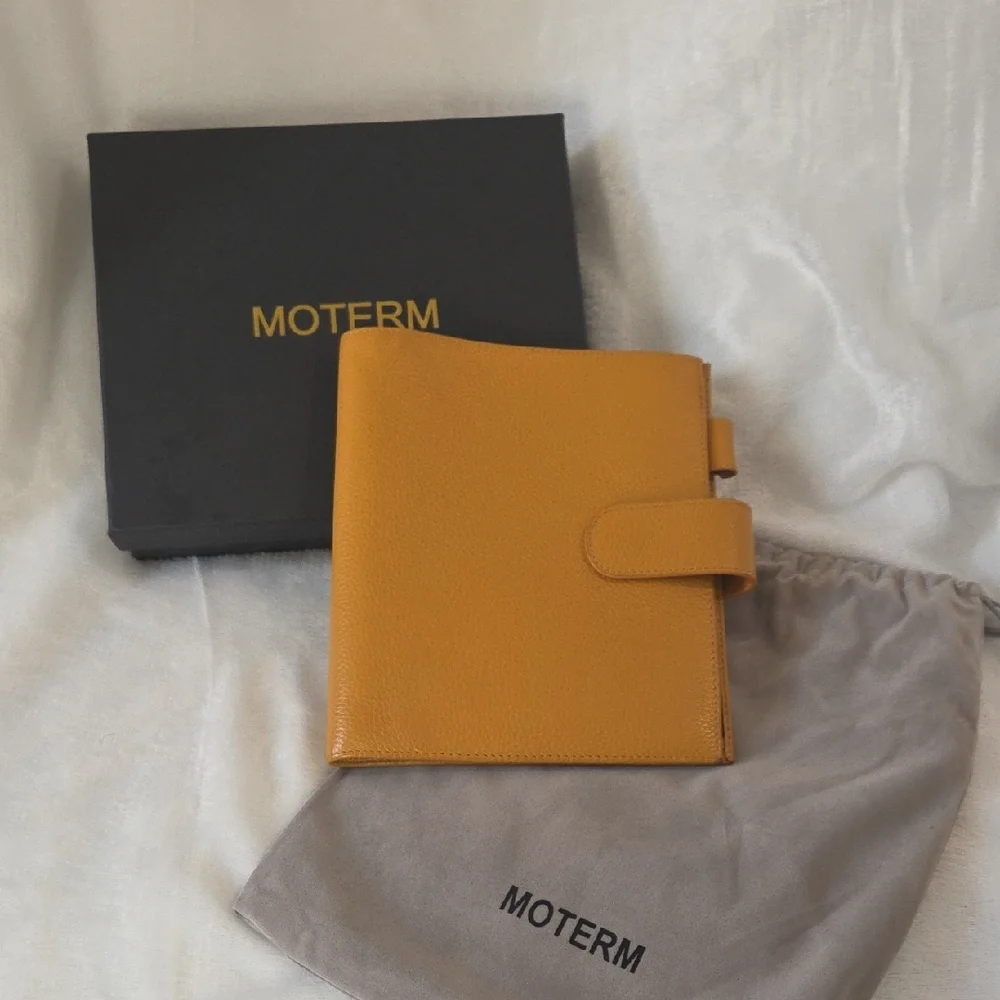 Moterm Mustard Yellow Leather Planner/Notebook Cover